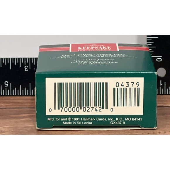 1991 HALLMARK KEEPSAKE ORNAMENT QX437-9 HARK IT'S HERALD FIFE - Picture 3 of 6